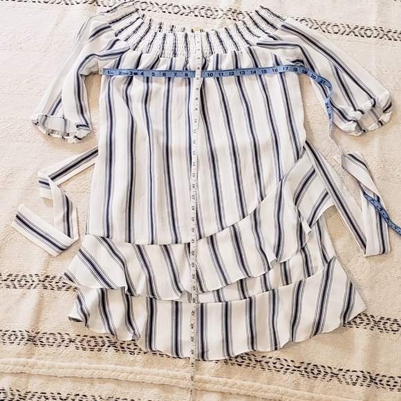 Pookie & Sebastian Off the Shoulder Ruffle Dress M - Picture 7 of 12